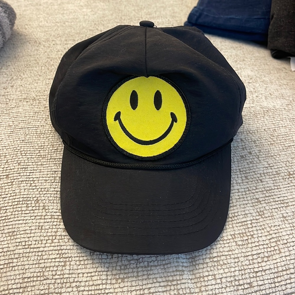 Aviator Nation Smiley Face Trucker Rope Hat